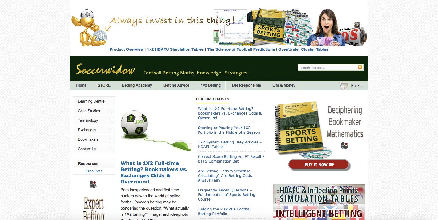 Soccerwidow.com fundamentals of sports betting