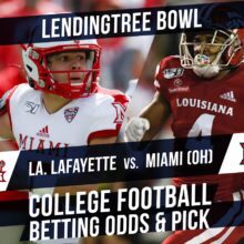 Betting on the LendingTree Bowl: University of Louisiana at Lafayette Vs. Miami (Ohio) Betting Line & Pick