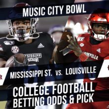 Betting on the Music City Bowl: Mississippi State Vs. Louisville Betting Line & Pick