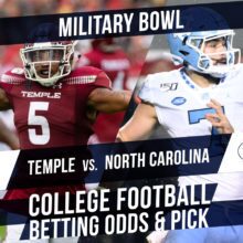 Betting on the Military Bowl: North Carolina Vs. Temple Betting Line & Pick