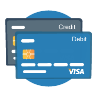 Credit and Debit Cards Sportsbook Withdrawals Icon