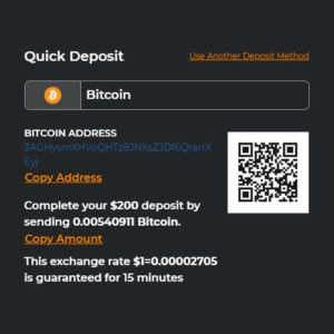 Depositing Bitcoin at online sportsbooks