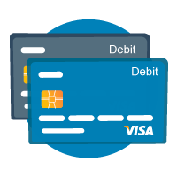 Credit and debit cards icon