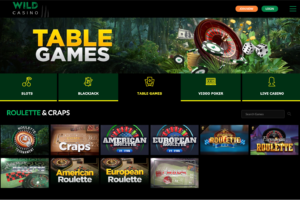 Wild Casino Games Page