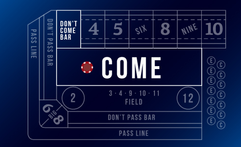 Online Craps Come & Don't Come Wagers