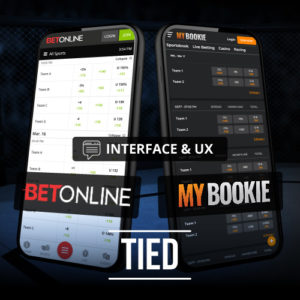 MyBookie vs BetOnline interface and user experience