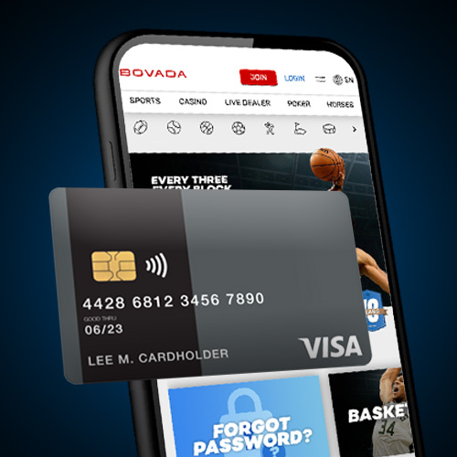 Bovada Credit Card Deposits Mobile Phone and Visa Card