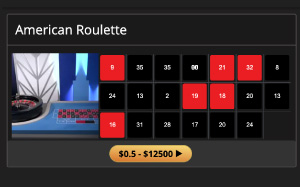 MyBookie Live Roulette